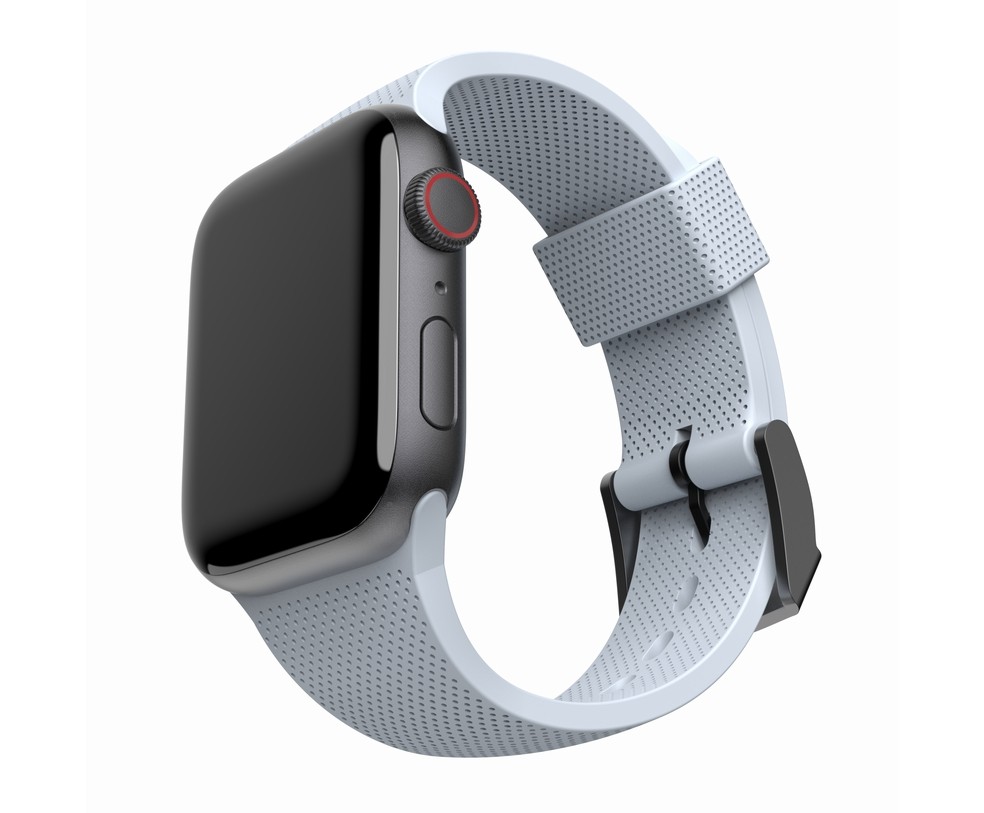 CINTURINO IN SILICONE PER APPLE WATCH 42/44 MM LINEA [U] - AZZURRO -  Gammacuneo