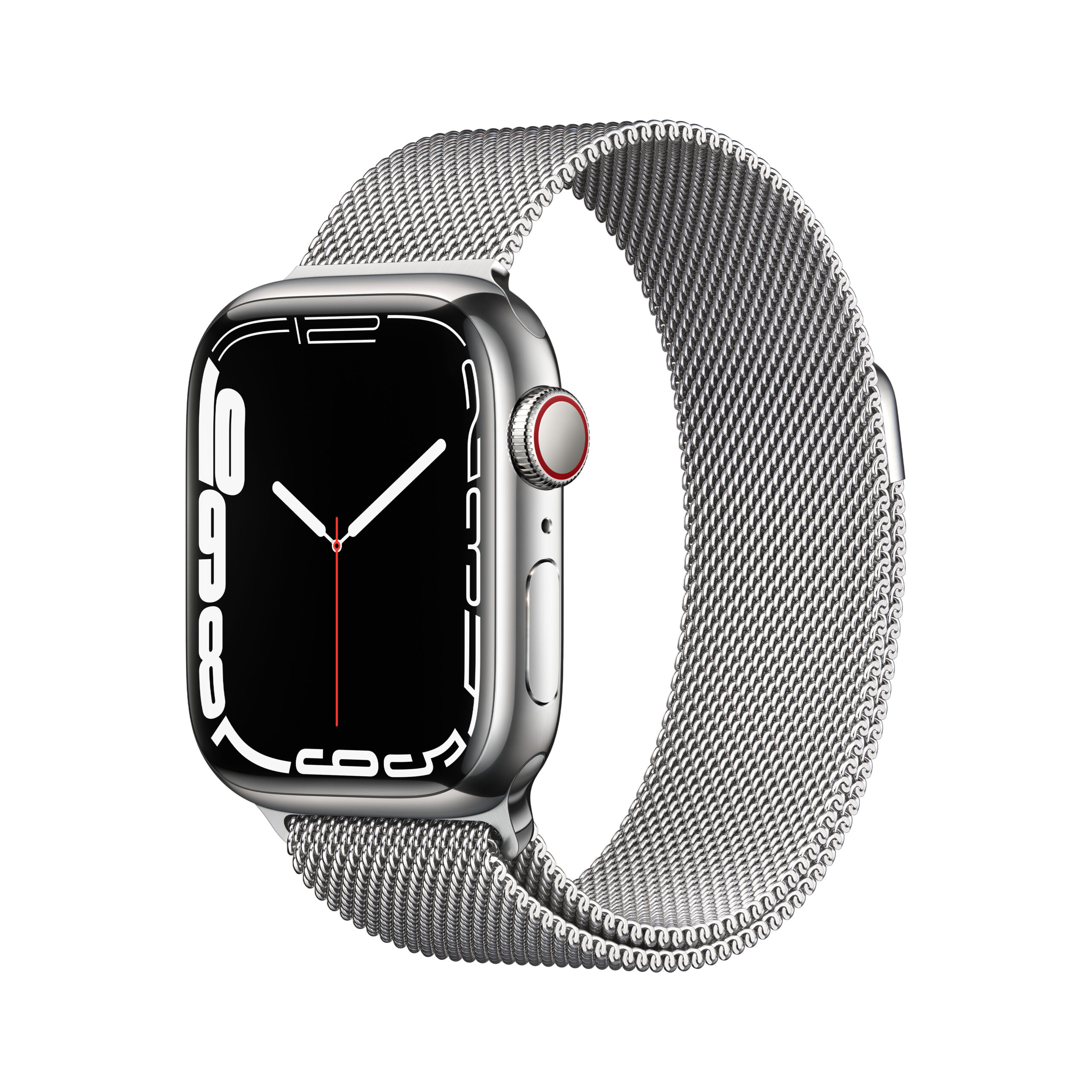 WATCH SERIE 7 GPS+CELL 41MM ACCIAIO ARGENTO - LOOP MAGLIA MILANESE
